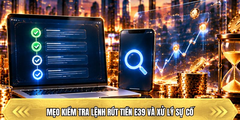 Mẹo kiểm tra lệnh rút tiền E39 và xử lý sự cố